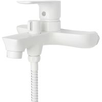 Смеситель для ванны Orange Aristo M19-300W Белый — фото 1, Смеситель для ванны