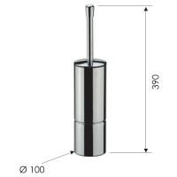 Ершик для унитаза Remer RB465XV Сталь — фото 2, Ершики для унитаза