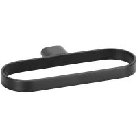 Кольцо для полотенец Bemeta Organic Black 167104060 Черное матовое — фото 1, Полотенцедержатели