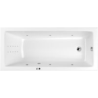 Акриловая ванна Whitecross Wave Slim 160x70 0111.160070.100.LINENANO.CR с гидромассажем — фото 1, Ванны