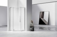 Душевой уголок Vincea Slim-N 90x90 VSP-4SN900CL профиль Хром стекло прозрачное — фото 3, Душевые уголки