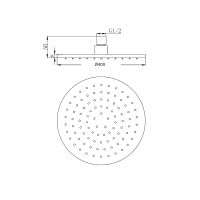 Верхний душ Migliore Latino 29682 Золото — фото 2, Верхние души