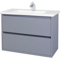 Тумба под раковину Bellezza Лоренцо 80 4639113270367 подвесная Серебро — фото 1, Тумбы под раковину