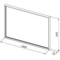 Зеркало Allen Brau Liberty 100 1.330016.60 с подсветкой Медь браш с сенсорным выключателем — фото 8, Зеркала в ванную комнату