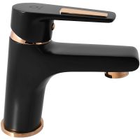Смеситель для раковины Rav Slezak Colorado CO326.5CMATZ Черный матовый Золото — фото 1, Смесители для раковины
