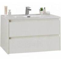 Тумба под раковину BelBagno Kraft 100 KRAFT-1000-2C-SO-BO подвесная Bianco Opaco — фото 1, Тумбы под раковину