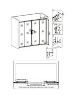 Душевая дверь Veconi Vianno VN-62 170 VN62-170-01-19C3 профиль Хром стекло прозрачное — фото 3, Раздвижные душевые двери