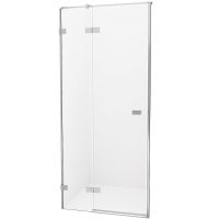 Душевая дверь New Trendy Avexa Chrome 140 L EXK-1453 профиль Хром стекло прозрачное — фото 1, Распашные душевые двери