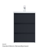 Товар: Тумба под раковину AM.PM Gem S 60 M91FSX0602GM Графит матовый - фото 4 Тумба под раковину AM.PM Gem S 60 M91FSX0602GM Графит матовый — фото 4, Мебель для ванной