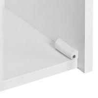 Подвесной шкаф Aquaton Сакура 33 L 1A220803SKW8L Ольха наварра Белый глянец — фото 4, Шкафы для ванной