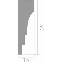 Карниз Ultrawood CR 027-2440 2440x15x50 мм — фото 3, Карнизы
