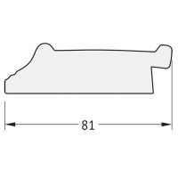 Зеркало Evoform Octagon 59х59 BY 7328 в багетной раме - Черный ардеко 81 мм — фото 4, Мебель для ванной