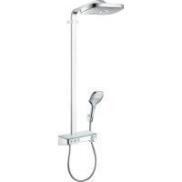 Душевая система Hansgrohe Raindance Select E 27127000 с термостатом Хром — фото 1, Душевые стойки