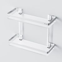 Товар: Стеклянная полка AM.PM Sense L A7455200 Серебристая - фото 4 Стеклянная полка AM.PM Sense L A7455200 Серебристая — фото 4, Полки для ванной и душа