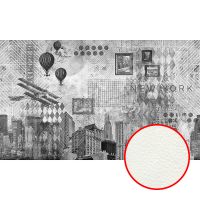 Фреска Ortograf Urban art 33568 Фактура флок FLK Флизелин (5*3) Серый, Город — фото 1, Фрески