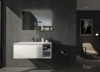 Тумба с раковиной Orans BC-V8101-1000 100 8101100W подвесная White — фото 4, Мебель для ванной