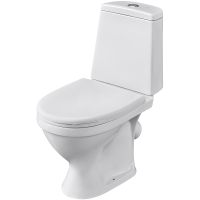 Унитаз компакт Santeri Прайм 1.P205.4.S00.00B.F с бачком и сиденьем — фото 1, Напольные унитазы