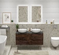 Тумба под раковину BelBagno Etna 120 ETNA-1200-4C-SO-2-RW подвесная Rovere Moro — фото 21, Тумбы под раковину