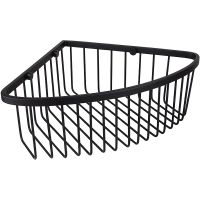 Полка корзина Kaiser KH-5212 угловая Черная матовая — фото 1, Полки для ванной и душа