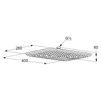 Верхний душ Kludi Freshline Хром арт-6440005-00 — фото 4, Верхние души