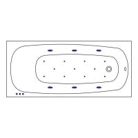 Акриловая ванна Whitecross Layla 170x75 0102.170075.100.RELAX.BR с гидромассажем — фото 6, Ванны