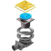 Душевой трап Pestan Confluo Standard 13000147 с решеткой — фото 1, Трапы для душа