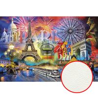 Фреска Ortograf Париж 7524 Фактура флок FLK Флизелин (4,05*2,7) Разноцветный, Город/Абстракция арт-7524 (флок FLK) — фото 1, Фрески