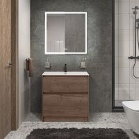 Тумба под раковину BelBagno Kraft 39 70 KRAFT39-700/390-2C-PIA-RT Rovere Tabacco — фото 7, Тумбы под раковину