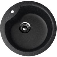 Кухонная мойка Ulgran Classic U-102-308 Черная — фото 1, Кухонные мойки