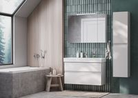 Зеркальный шкаф Roca Oleta 100 A857648501 с подсветкой Белый матовый — фото 3, Зеркальные шкафы в ванную