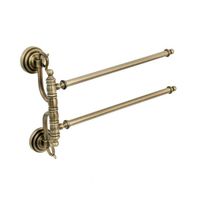 Полотенцедержатель Boheme Medici 10616 двойной Бронза — фото 1, Полотенцедержатели