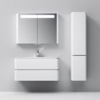 Шкаф пенал AM.PM Sensation 40 R M30CHR0406WG подвесной Белый глянцевый — фото 5, Пеналы для ванной комнаты