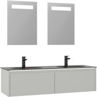 Товар: Тумба с раковиной Orka Lisbon 130 5001441 подвесная Кашемировая матовая - фото 2 Тумба с раковиной Orka Lisbon 130 5001441 подвесная Кашемировая матовая — фото 2, Мебель для ванной