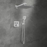 Душевая система Vincea Next VSFW-105TCH с термостатом Хром — фото 2, Встраиваемые душевые комплекты