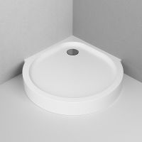 Акриловый поддон для душа AM.PM Like Round 95х95 W83T-333-095W Белый — фото 2, Акриловые душевые поддоны