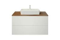 Тумба под раковину Orange Otto 100 Ot-100TuWOOD подвесная Белый Ясень — фото 1, Тумбы под раковину