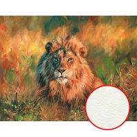 Фреска Ortograf Животные 7302 Фактура флок FLK Флизелин (3,5*2,7) Зеленый/Оранжевый, Животные/Живопись — фото 1, Фрески