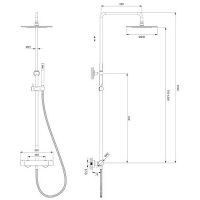 Товар: Душевая система Omnires Y1244SUGL с термостатом Золото - фото 2 Душевая система Omnires Y1244SUGL с термостатом Золото — фото 2, Душевое оборудование. Душевая программа
