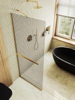 Товар: Душевая перегородка Maybah Glass MGD-721-3у 690x1950 в узком профиле Золото стекло бронзовое - фото 4 Душевая перегородка Maybah Glass MGD-721-3у 690x1950 в узком профиле Золото стекло бронзовое — фото 4, Душевые перегородки