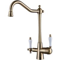 Смеситель для кухни Kaiser Vincent 31844-3 Бронза — фото 1, Смесители