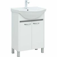 Тумба под раковину Aquanet Донна 60 294390 Белый глянец — фото 1, Тумбы под раковину