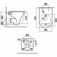 Товар: Унитаз Vincea Piatti VT1-11S подвесной Белый с сиденьем Микролифт - фото 10 Унитаз Vincea Piatti VT1-11S подвесной Белый с сиденьем Микролифт — фото 10, Унитазы