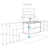Товар: Тумба под раковину Aquaton Сохо 75 1A258101AJ010 подвесная Белая глянцевая - фото 7 Тумба под раковину Aquaton Сохо 75 1A258101AJ010 подвесная Белая глянцевая — фото 7, Мебель для ванной