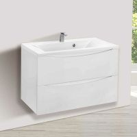 Тумба под раковину Vincea Mia 90 VMC-2MA900GW подвесная G.White — фото 3, Тумбы под раковину