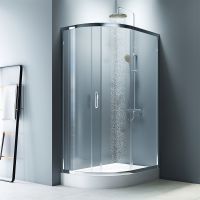 Душевой уголок AM.PM Like Solo Slide 120х80 W83G-302U120CT профиль Хром глянцевый стекло прозрачное — фото 3, Асимметричные душевые уголки