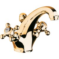 Смеситель для раковины Kludi Adlon 510104520 Золото 23 карат — фото 1, Смесители для раковины