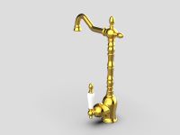 Товар: Смеситель для кухни GPD Retro Colored MTE180-A Золото - фото 3 Смеситель для кухни GPD Retro Colored MTE180-A Золото — фото 3, Смесители