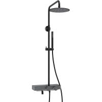 Товар: Душевая система WasserKRAFT A114.258.217.CB Thermo с термостатом Черная матовая - фото 5 Душевая система WasserKRAFT A114.258.217.CB Thermo с термостатом Черная матовая — фото 5, Душевое оборудование. Душевая программа