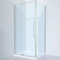 Душевой уголок Black&White Stellar Wind S812 CC 100x100 8121000C профиль Хром стекло прозрачное — фото 1, Душевые уголки