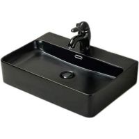 Раковина SantiLine 61 SL-1003MB Черная матовая — фото 1, Раковины накладные